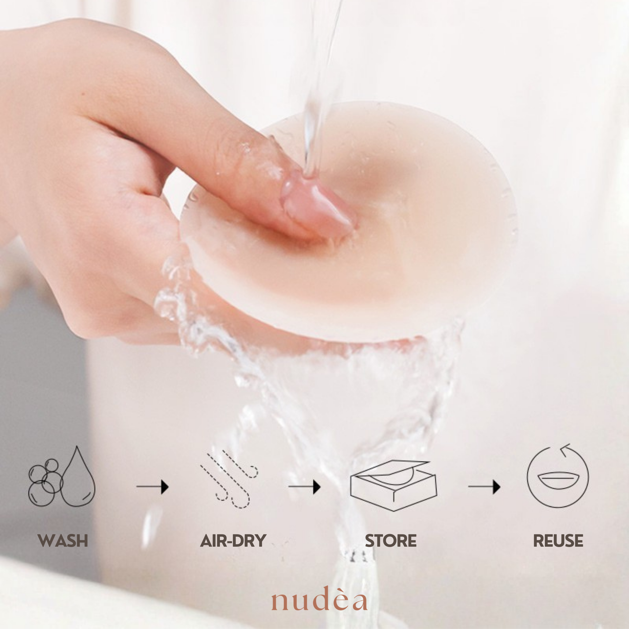 Nudèa Silicone Nipple Cover - Light